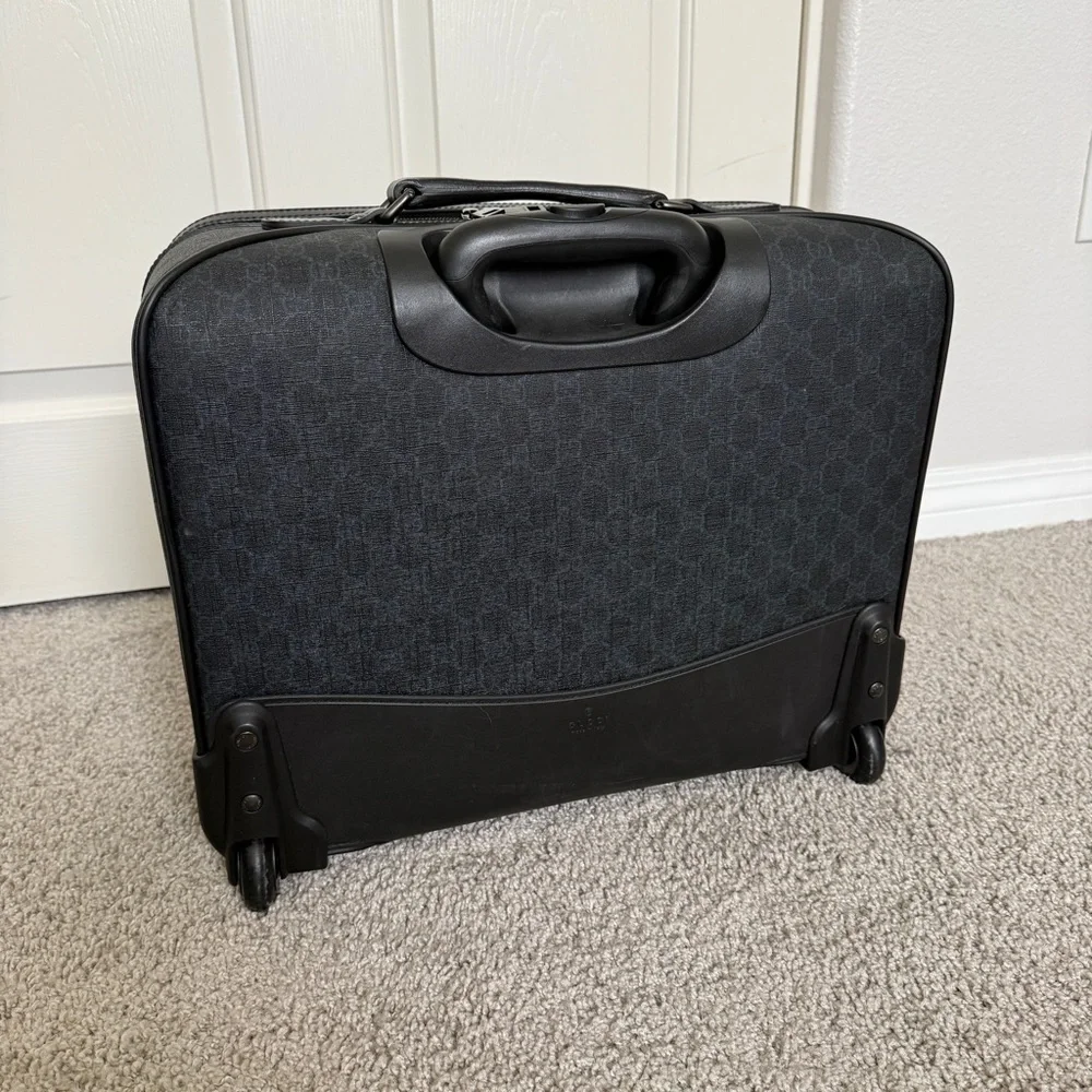 Gucci GG Supreme Canvas Carry on Pilot Monogram Briefcase